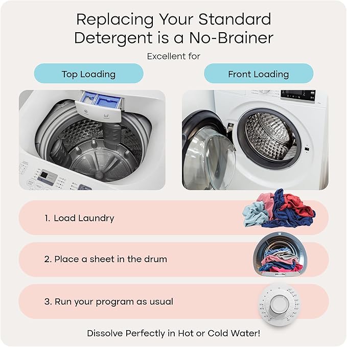 Uproot Clean Laundry Sheets Pro - 30 Pack - Fragrance-Free: Mineral-Powered Laundry Detergent Sheets Travel Pack - Eliminate Clinging Fur, Pet Odors, & Messy Residue - Up to 60 Loads