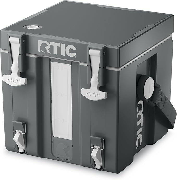 RTIC Halftime Water Cooler Portable Carrier Container, Drink Beverage Dispenser, Stackable with 2 Taps, Bottleless, BPA-Fr...