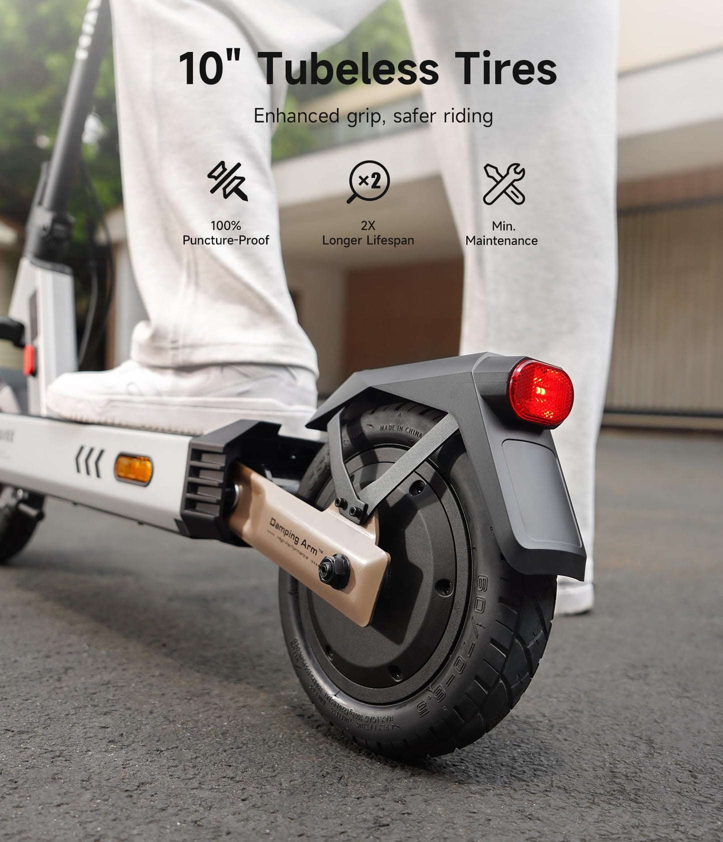 NAVEE G5 Electric Scooter, 800W Brushless Motor, 10 inch Tires, 28 Miles Range, 20 mph, Foldable E-Scooter with Dual Braking Suspension, Heavy Duty Commute Adult Escooter, Smart APP, Cruise Control