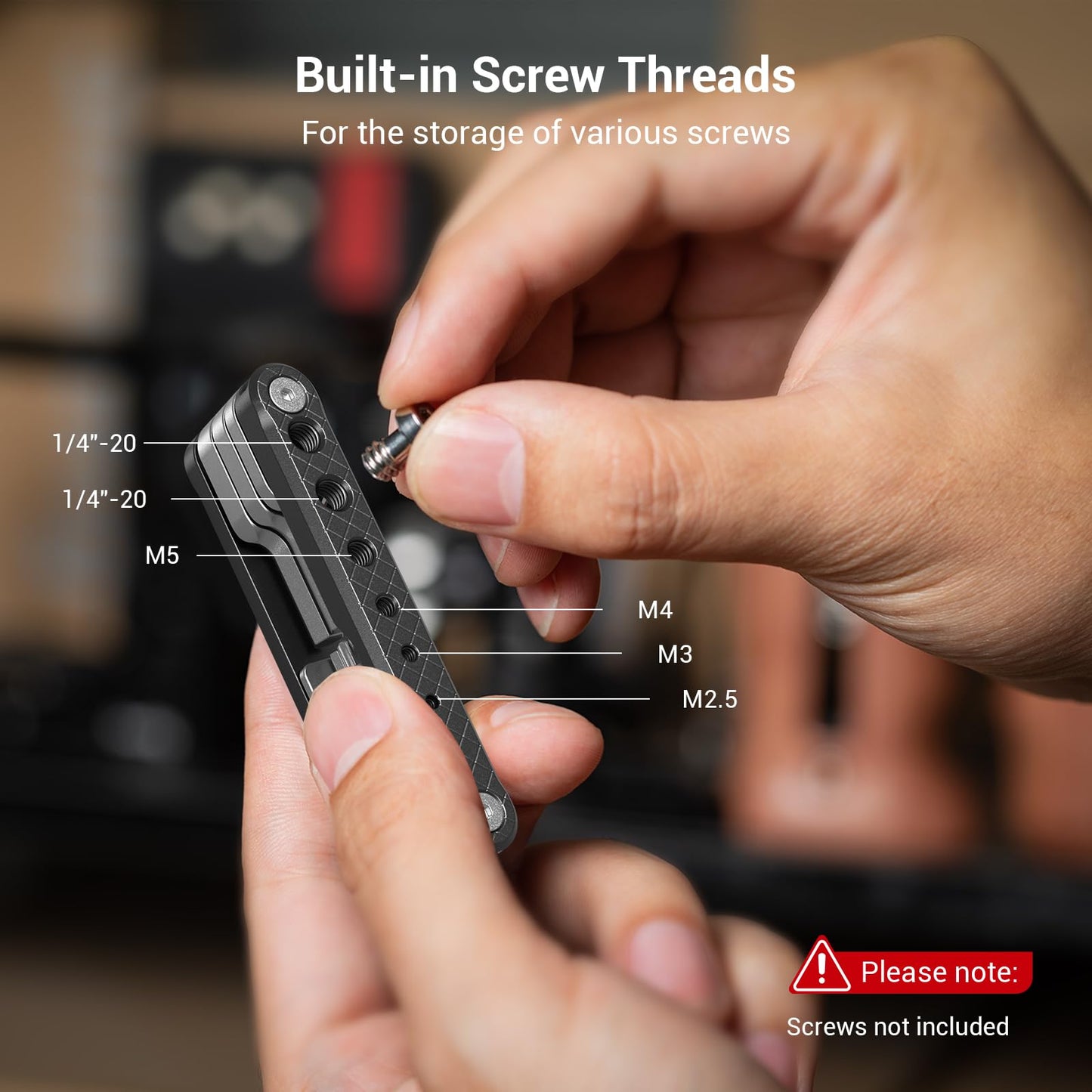 SMALLRIG Folding Tool Set with Screwdrivers and Hex Key Wrenches, Seven Functional Tools Included (Black) - 4681