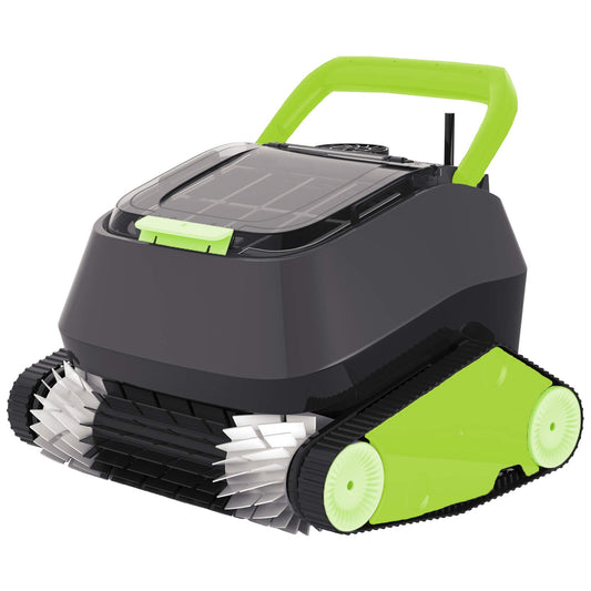 8streme Black Pearl Inground Robotic Pool Vacuum Cleaner, Wall Climbing & Scrubbing, Easy Top Load 7 Quart Filter, FREE Fine Filter for Dirt and Debris, Ideal for In-Ground Pools up to 10 Feet Deep