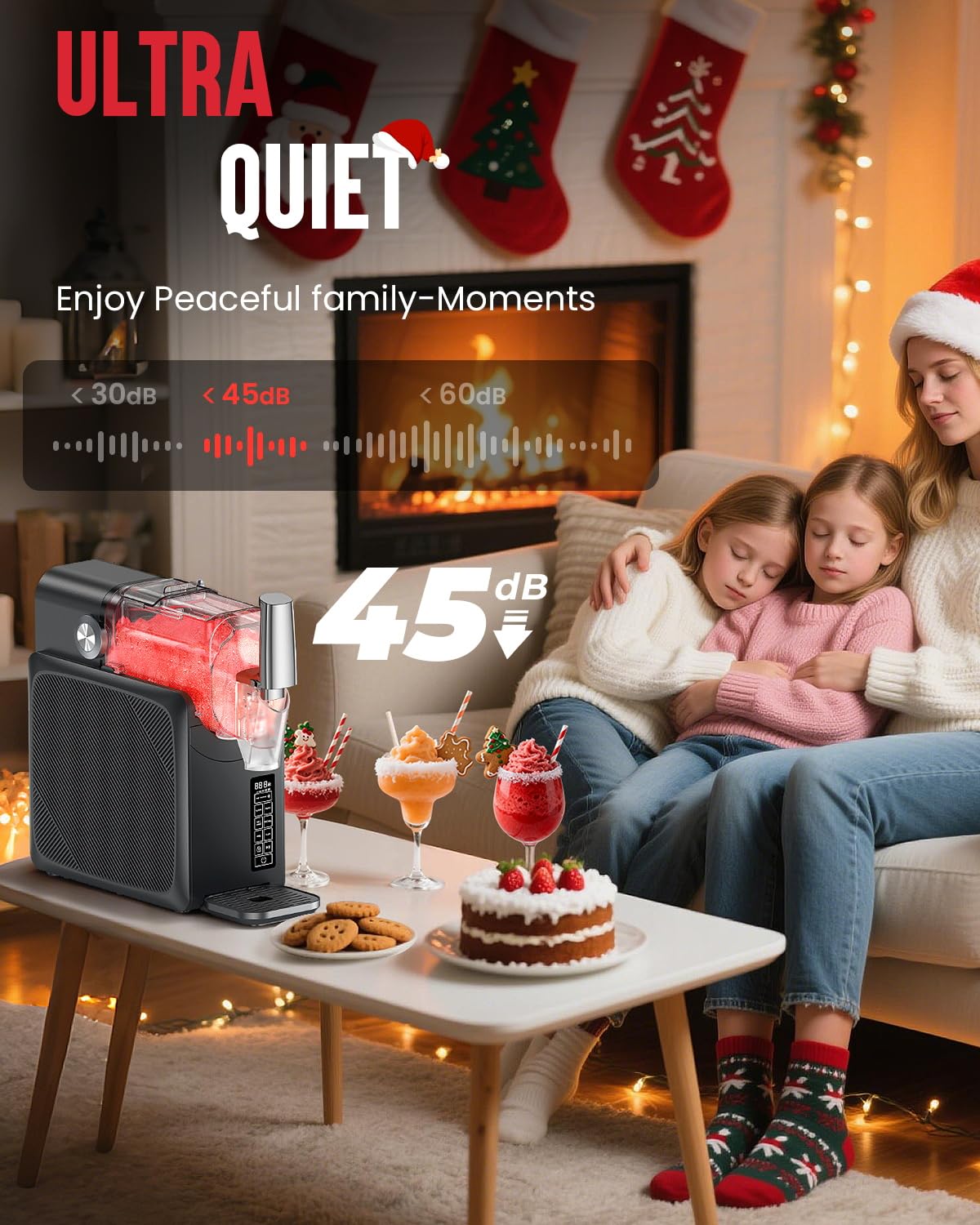 Slushie Machine No Ice Needed 68oz, Slushy Machine for Home with LED Display and 5 Preset Modes, Auto-Clean, Frozen Drink Maker Perfect for Margarita,Frappés, Cocktail Smoothie, Milkshake and More