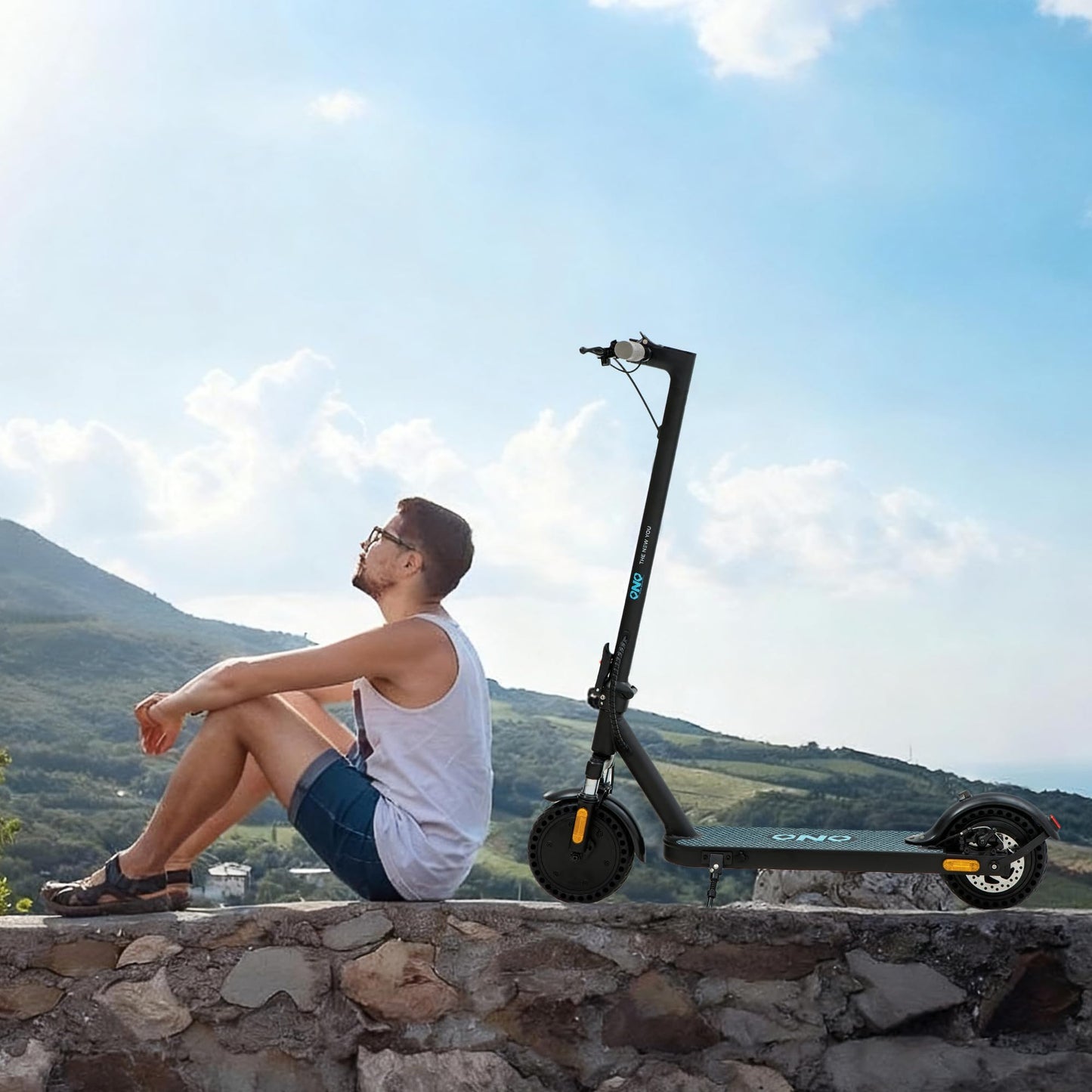 QNQ Climber 1000W Dual Motor Electric Scooter - 35% Hill Climb, 19mph Speed, 30 Mile Range, 8.5" Soild Tires, Dual E-Brakes, 220LBS Load, E-Scooter for Adults and Teens