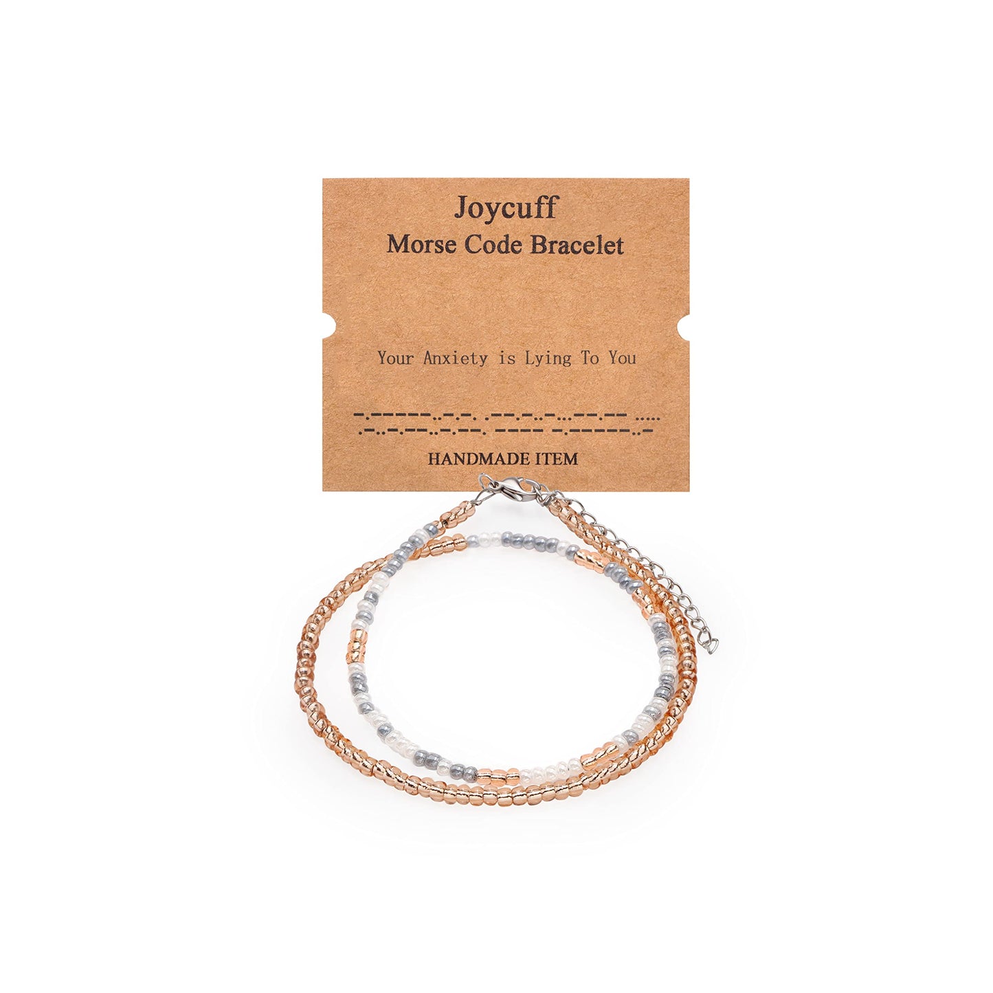 Morse Code Bracelets for Women Christmas Gifts Inspirational Motivational Encouragement Empowerment Jewelry Gifts for Mom Daught