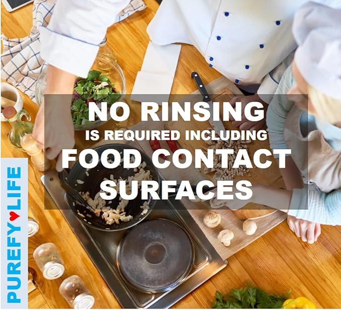 Purefypro Disinfectant Spray (4oz, 2pk) for Toys, High Chair, Playpen, Strollers - Kills 99.9999% E Coli, Norovirus, Flu Viruses, Viruses, MRSA, Bacteria, Fungi, No Rinse, No Residue