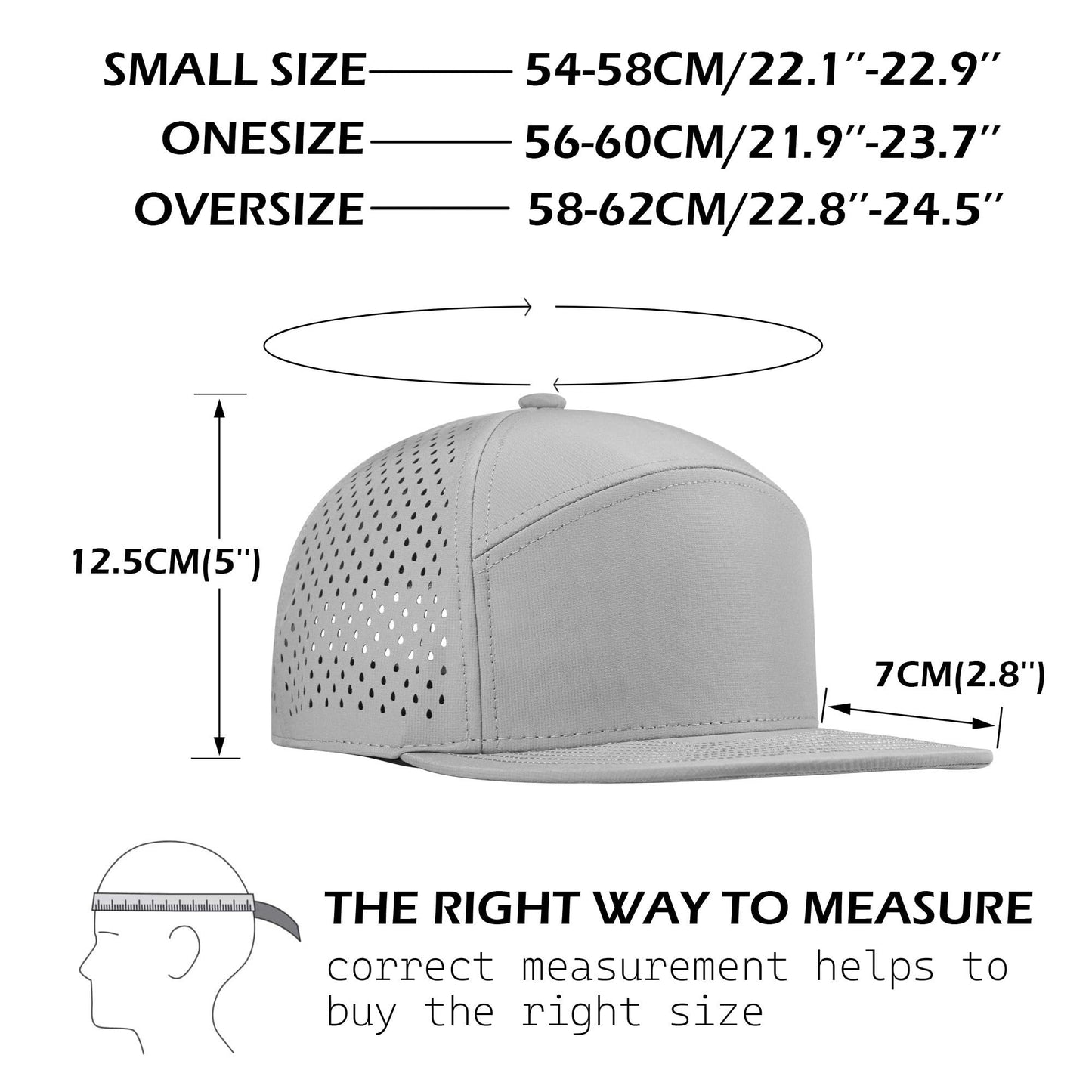 Varpepe Performance Snapback Hats for Men Women,Flat Bill Brim Cap,Golf,Running,Workout