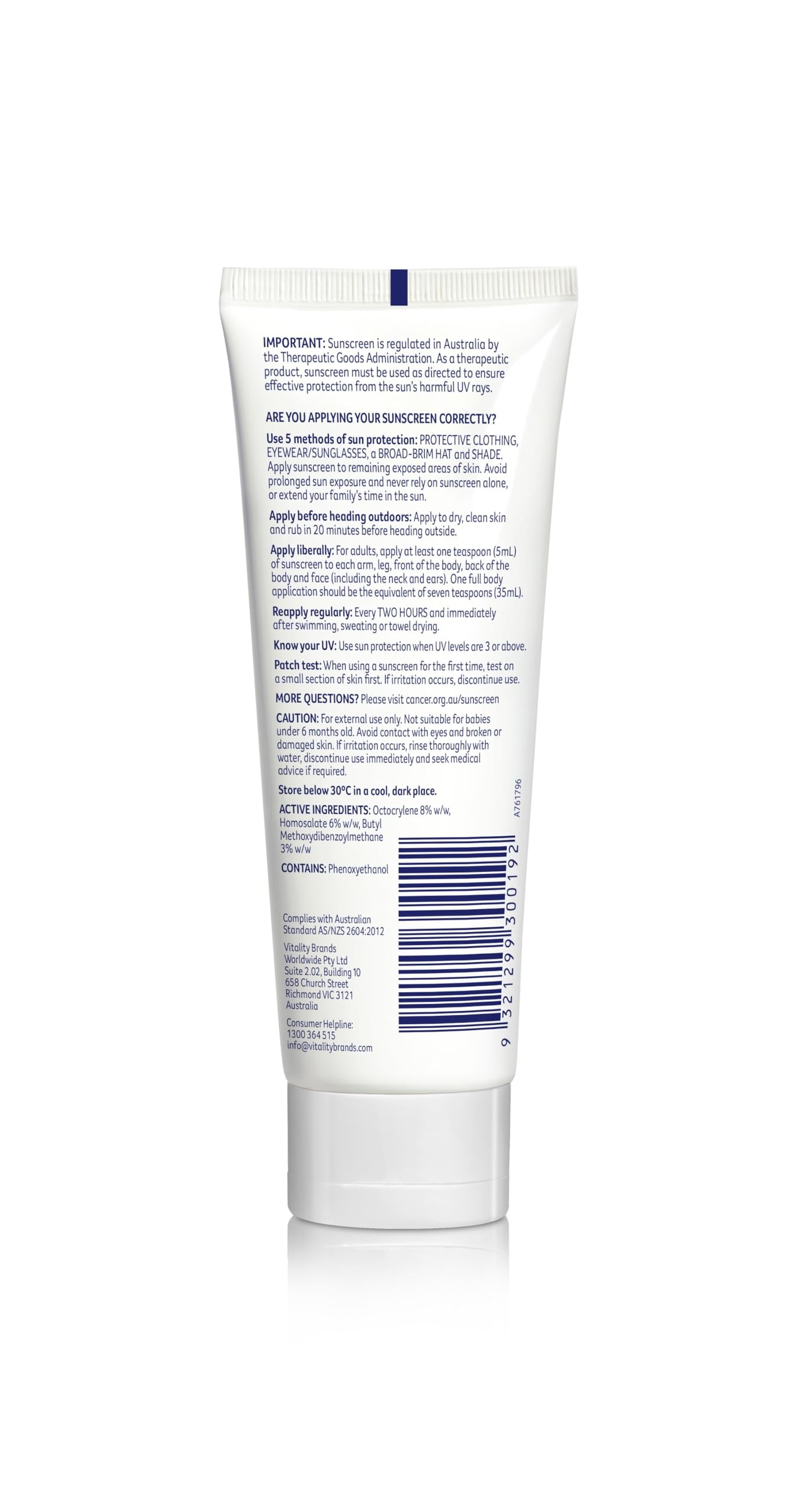 Cancer Council SPF 50+ Day Wear Face Matte Invisible 4hr Water Resistant 75ml...