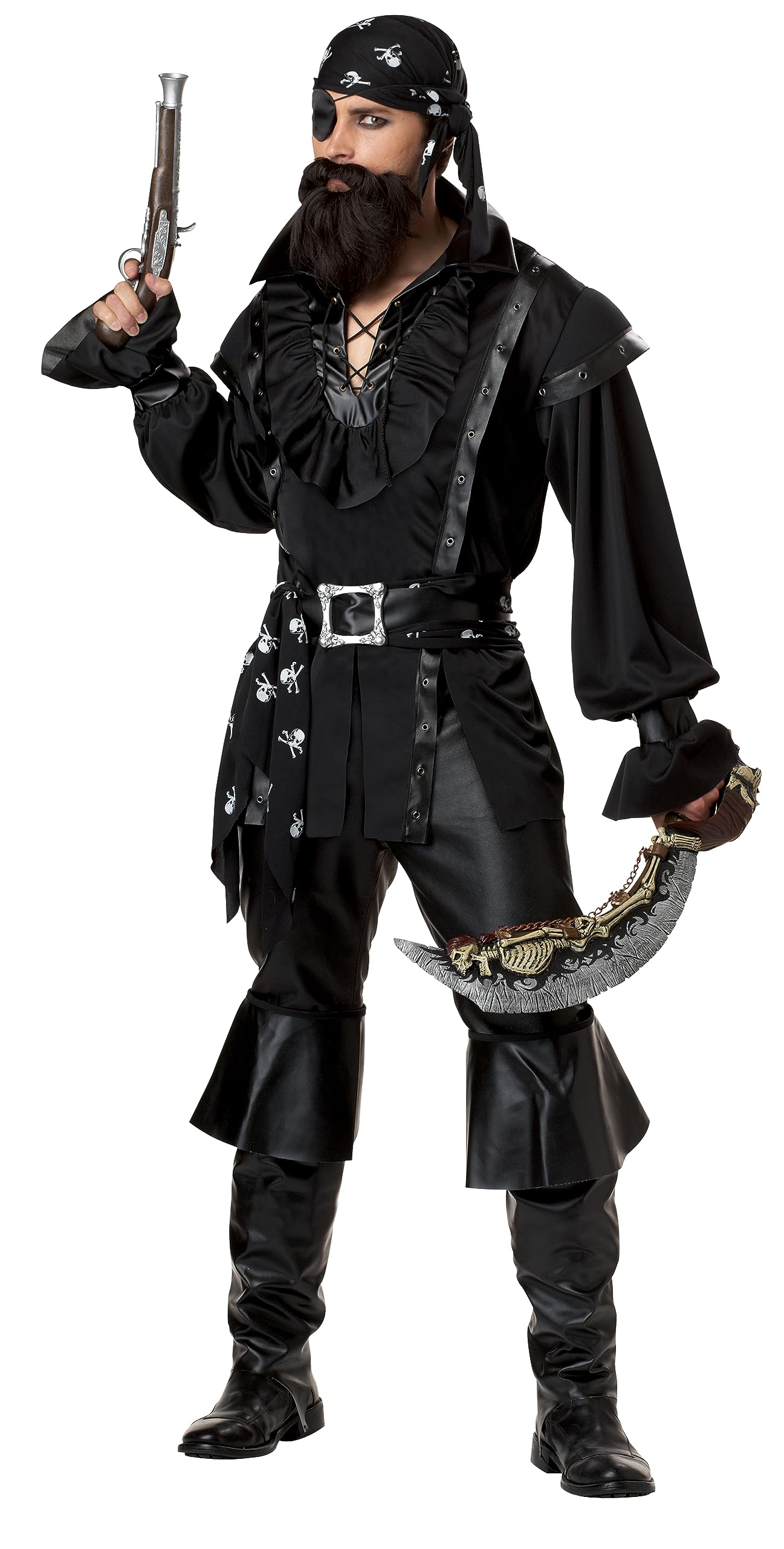California Costumes Men's Plundering Pirate Adult, Black, Medium