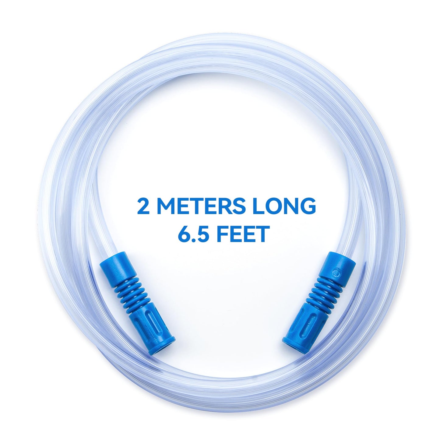 2 Pcs Extended Suction Connection Tube, 6.5 Feet - Flexible & Durable, Compatible with Various Devices