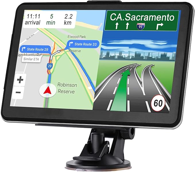 Aonerex GPS Navigation for Car Truck Navigator Latest Maps 7 Inch Touch Screen Vehicle GPS Commercial Trucker Navigation V...