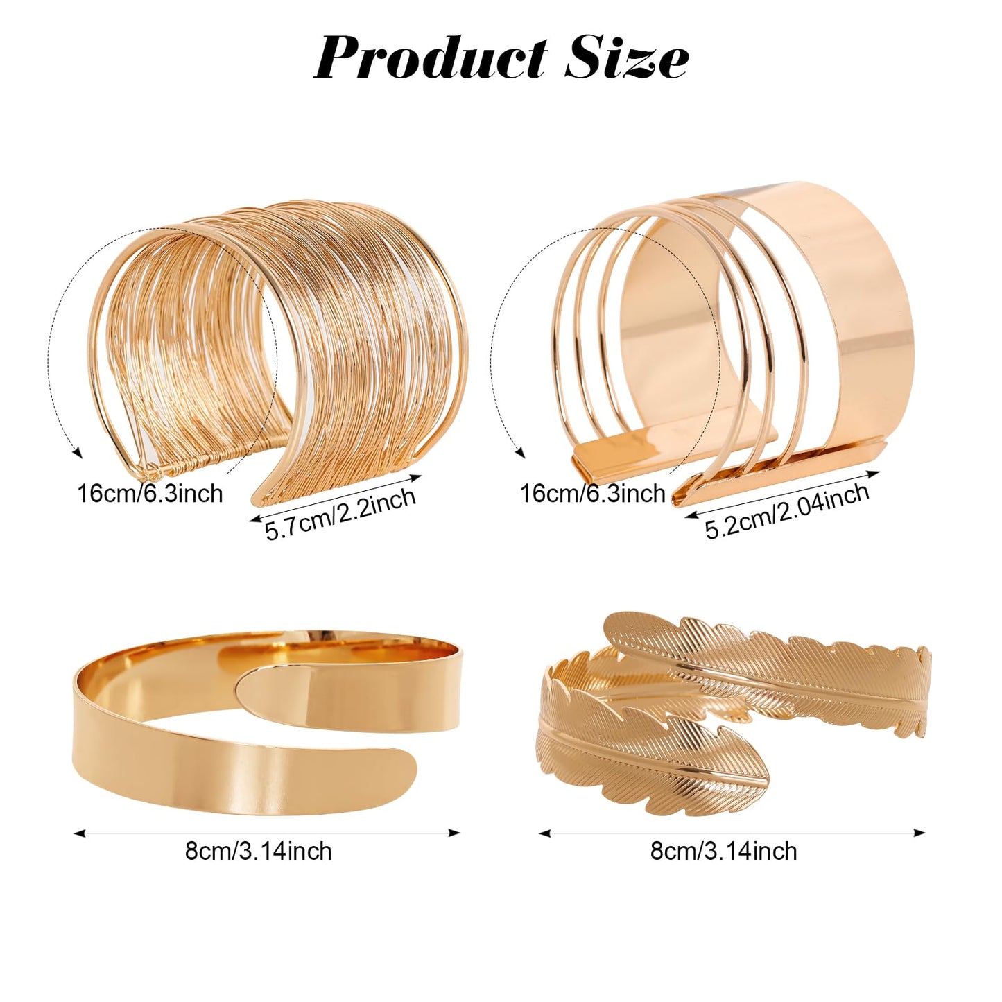 Fumwase 8PCS 70s Gold Disco Accessories Set for Women 1970s Disco Accessories Earrings Layered Necklace Bracelets Glasses Arm Cuff for Party Halloween Cosplay (Gold)