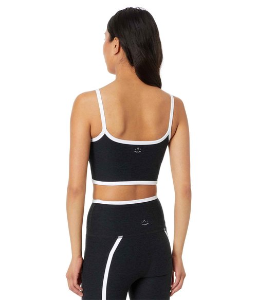 Beyond Yoga Women's Spacedye New Moves High Cropped Tank, Darkest Night, XS