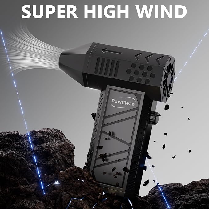 Compressed Air Duster, Electric Air Duster, Super Powerful 130000RPM Mini Air Blower Gun,Dust Blower for Computer Keyboard, Car Cleaning, Home, and Outdoor Use