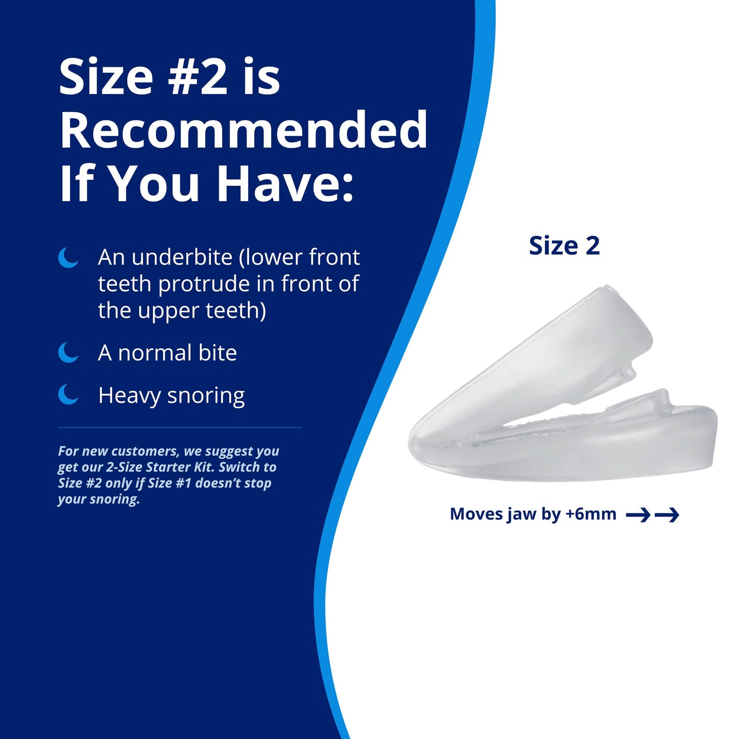 ZQuiet, Anti-Snoring Mouthpiece, Comfort Size#2, Single Refill, Clear, Made in USA, BPA-Free, Medical-Grade Material