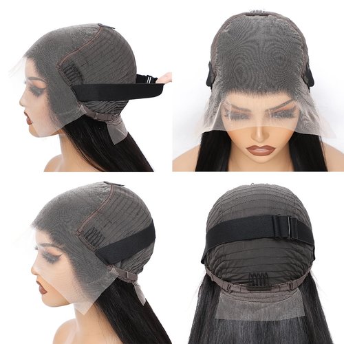 ZCORGDHAIR Straight Lace Front Wigs Human Hair 13x6 HD Transparent Lace Front Human Hair Wigs Human Hair Wig Glueless Wigs Human Hair Pre Plucked Pre Cut Straight Lace Front Wigs(26in)