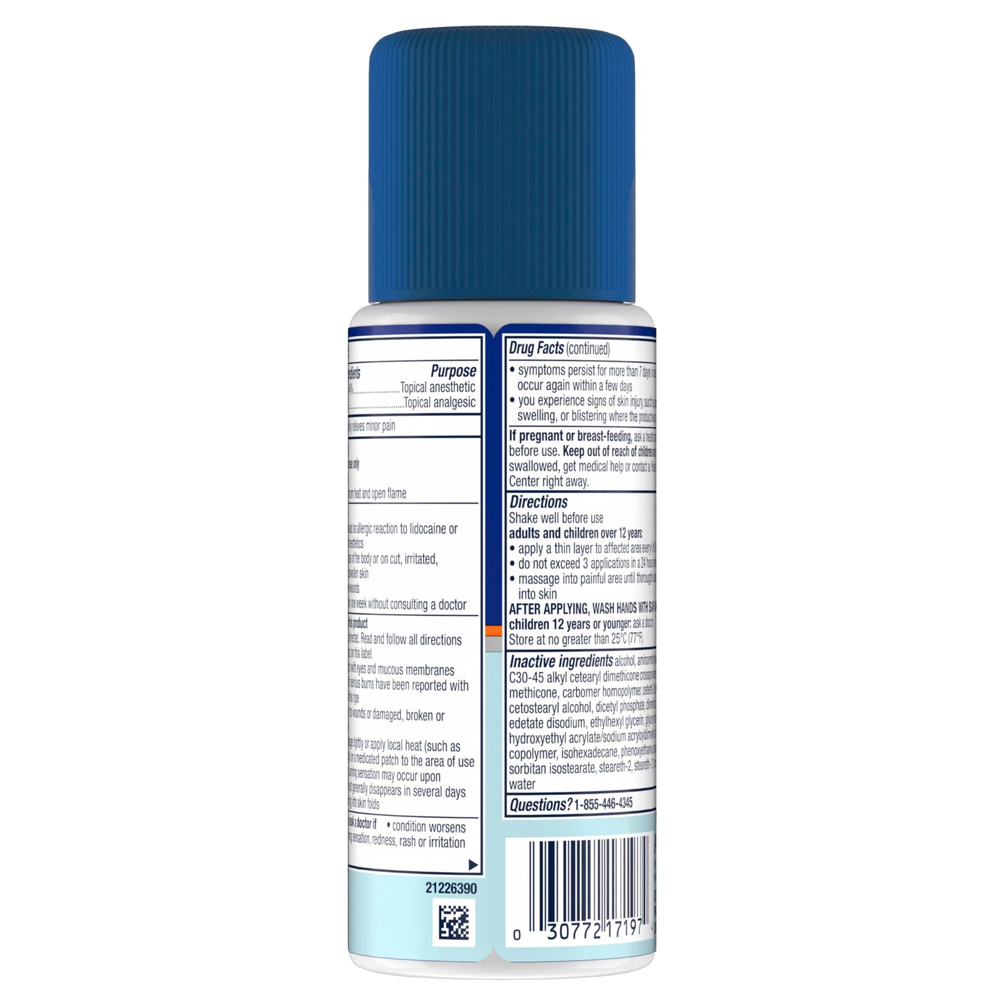 Nervive Pain Relieving Roll On, Lidocaine Roll On, Nervive Pain Relief, Lidocaine Topical, Foot Pain, Leg Pain, Hand Pain, Max Strength Formula, 4.6oz
