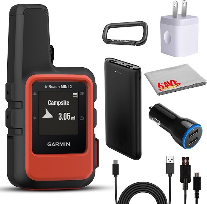 Garmin inReach Mini 2 Satellite Communicator, Lightweight Compact Rugged Design, Portable GPS Handheld for Hiking, Two-Way...