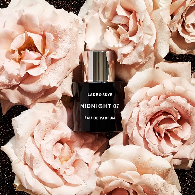 Lake & Skye Midnight 07 Eau de Parfum Spray, Long Lasting Fragrance, Paraben, Phtalates and Sulfates Free, 0.06 fl oz (2 ml) - Alluring, Mysterious, Fruity