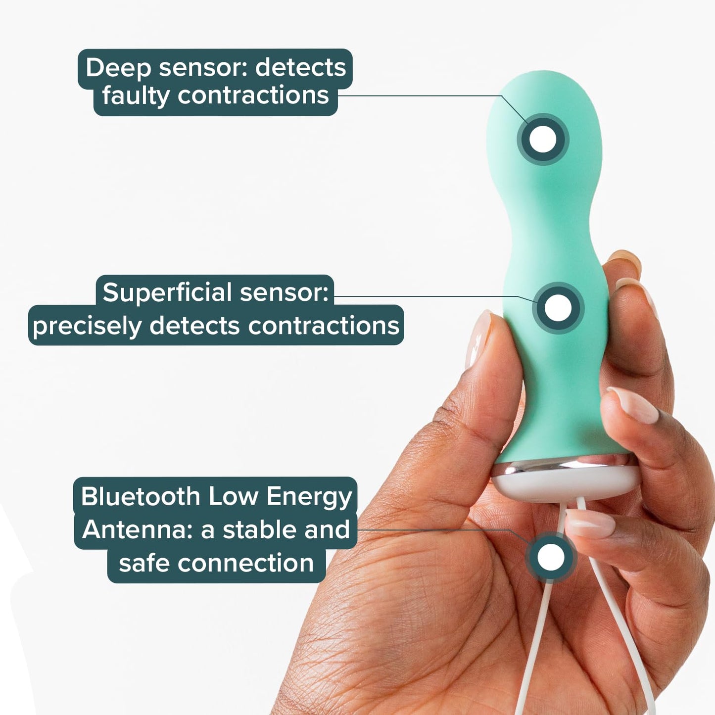 Perifit - Pelvic Floor Exerciser with App | Kegel Trainer | Strengthen Your Pelvic Floor, get Better Bladder Control, Stronger Pelvic Support (Green)