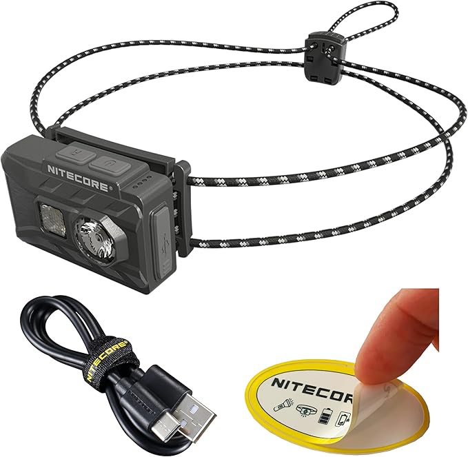 Nitecore NU20 Classic Ultralight Headlamp, 360 Lumen USB-C Rechargeable Lightweight for Backpacking, Camping, Running with...