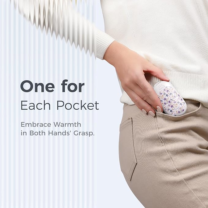 OCOOPA Magnetic Rechargeable Hand Warmers 2 Pack, Ultrathin Electric Handwarmers, Portable Pocket-Sized Heater, for Men, Women Purse Must Haves, Union UT3 Lite
