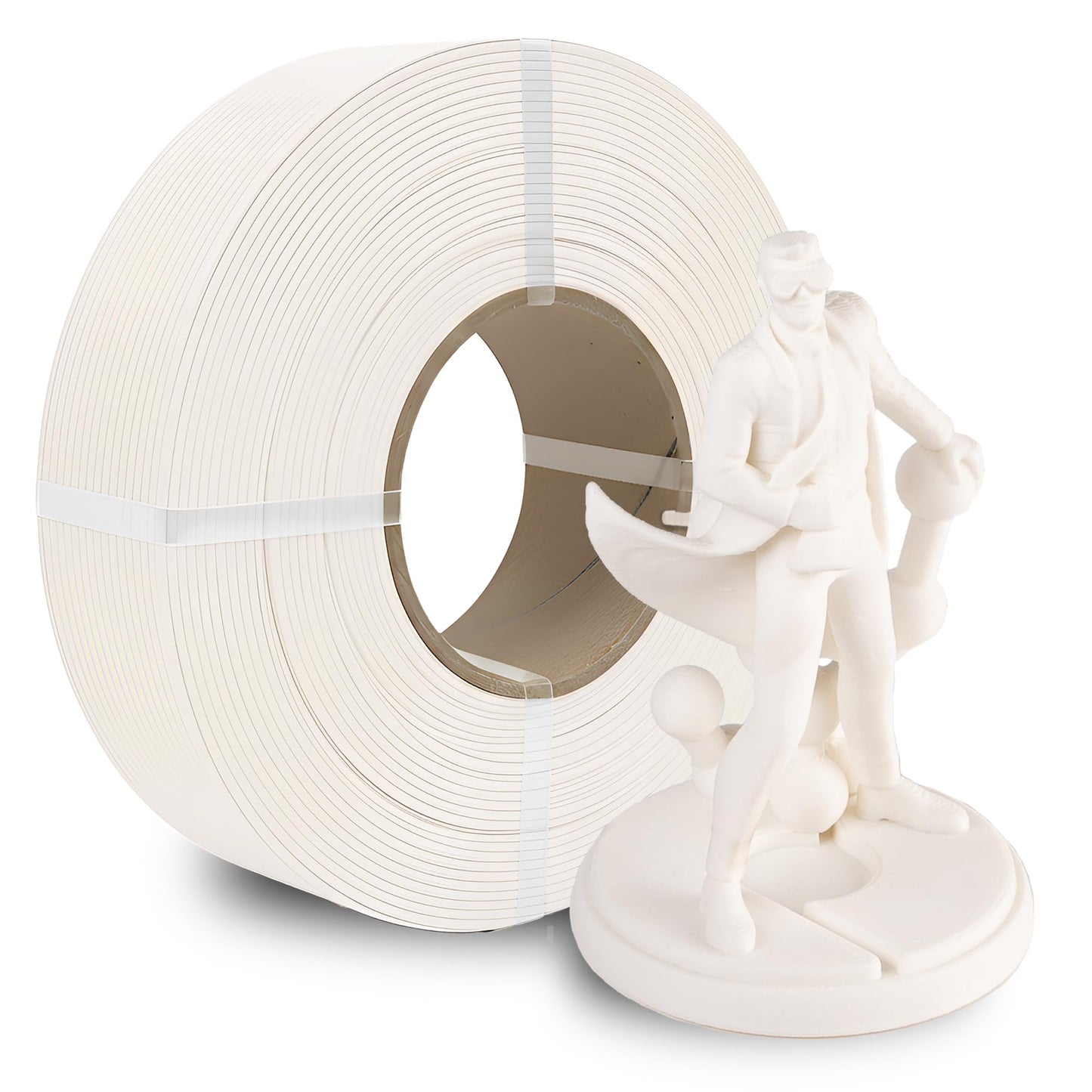 Polymaker Panchroma Refill Spool Matte Cotton White PLA 3D Printing Filament Refill, Compatible with All Reusable Spools and All Major FDM 3D Printers, Tangle-Free, Vibrant Colors, 1.75mm 1kg
