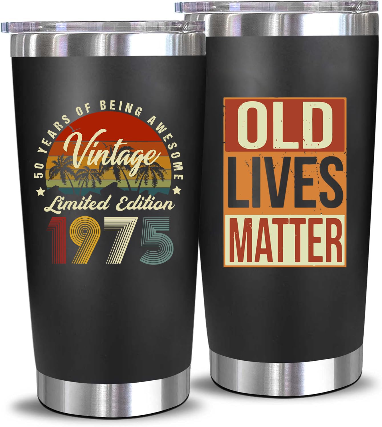 AYERMOYO 50th Birthday Gifts for Him, 50 Year Old Gifts for Men,50th Birthday Gift for Men,Gift for 50 Year Old Man,Dad,Friend,Husband-20 Oz Tumbler