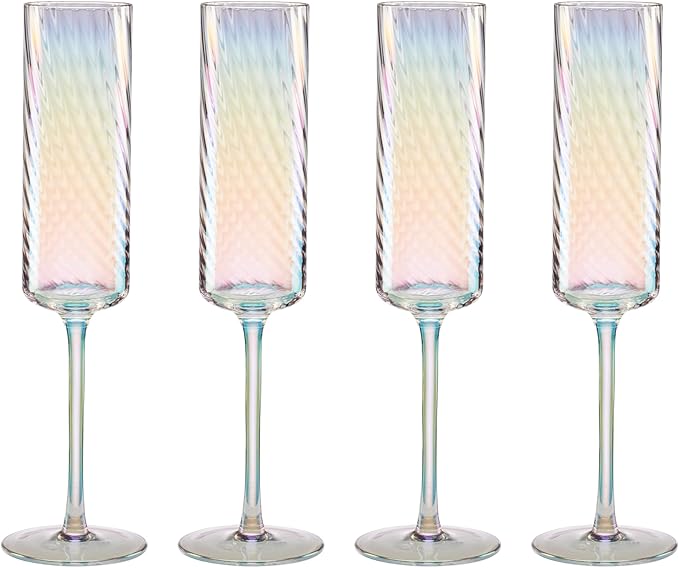 Lenox 897498 Tuscany Classics Iridescent Flutes, Set of 4