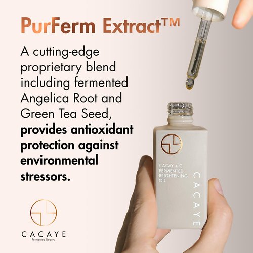 CACAYE Vitamin C Oil for Face, 1 ounce - Gentle, Brightening Facial Oils - Firming, Hydrating, Smoothing - Anti Aging Facial Oil Moisturizer for Wrinkles, Fine Lines, and All Skin Types