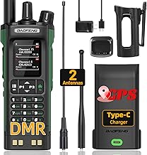 Ham Radio BAOFENG DM32 DMR Radio Handheld Rechargeable Walkie Talkies Long Range DM32UV 5RM Two Way Radio NOAA Weather Rad...