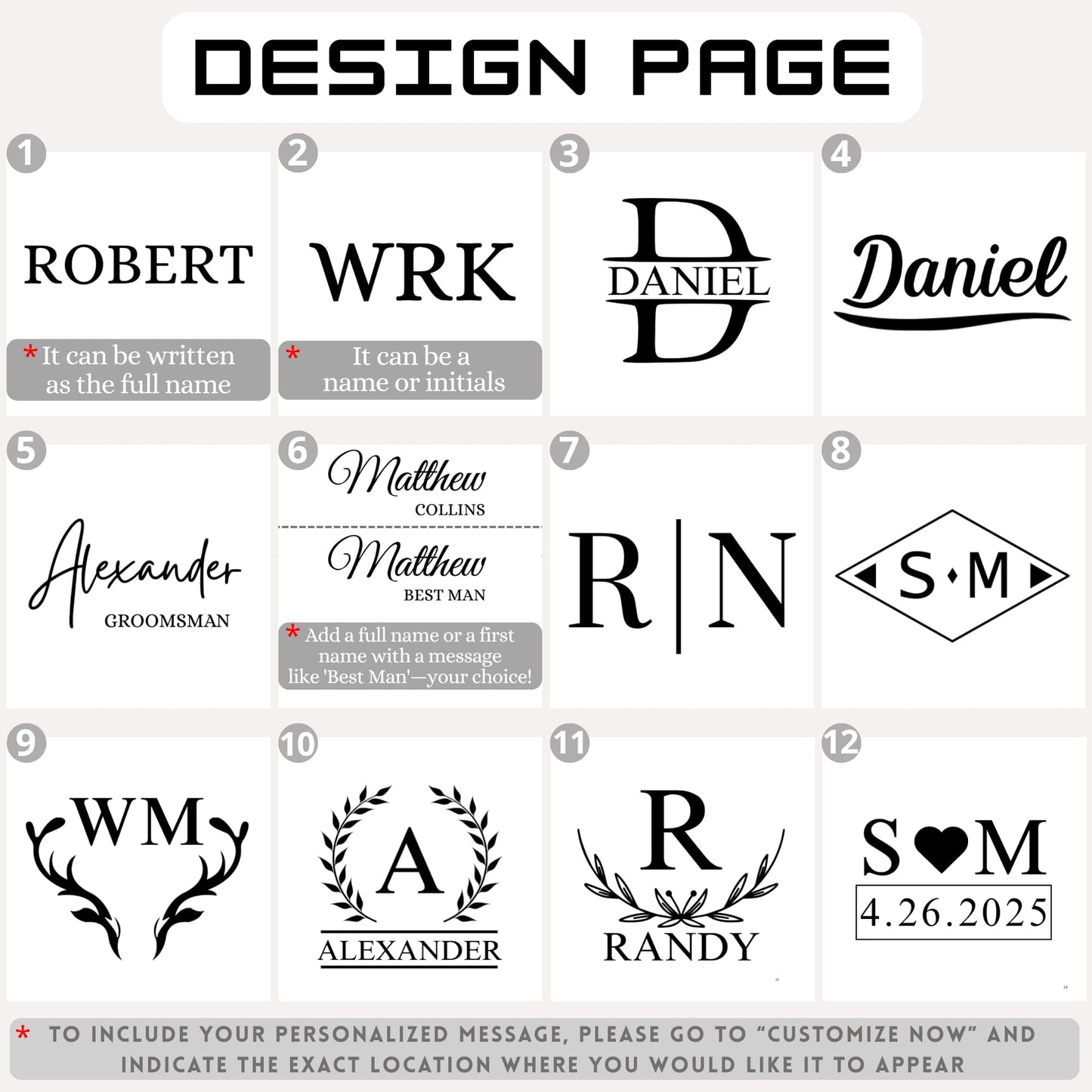 Personalized Wallet for Men - Custom Wallets, Customized Monogram, Gift for Husband, Dad, Son, Boyfriend, Anniversaries, Grandpa, Graduate, Birthday, Wedding & Groomsmen, Gifts for Men
