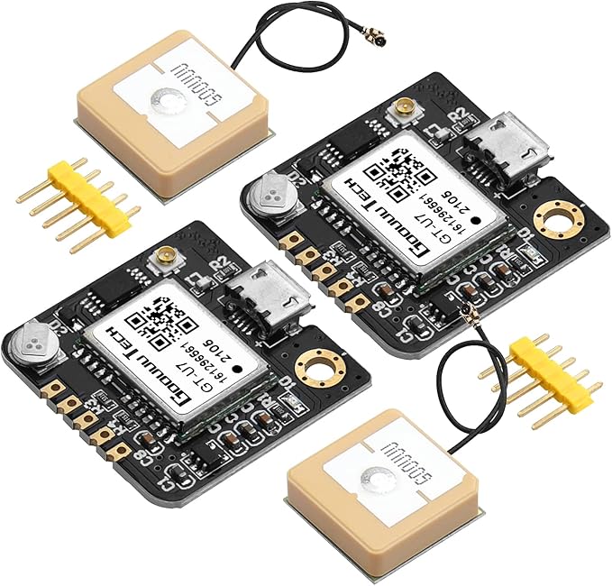 2Pack GPS Module,Navigation Satellite Positioning NEO-6M,Arduino GPS, Drone Microcontroller, GPS Receiver Compatible with ...