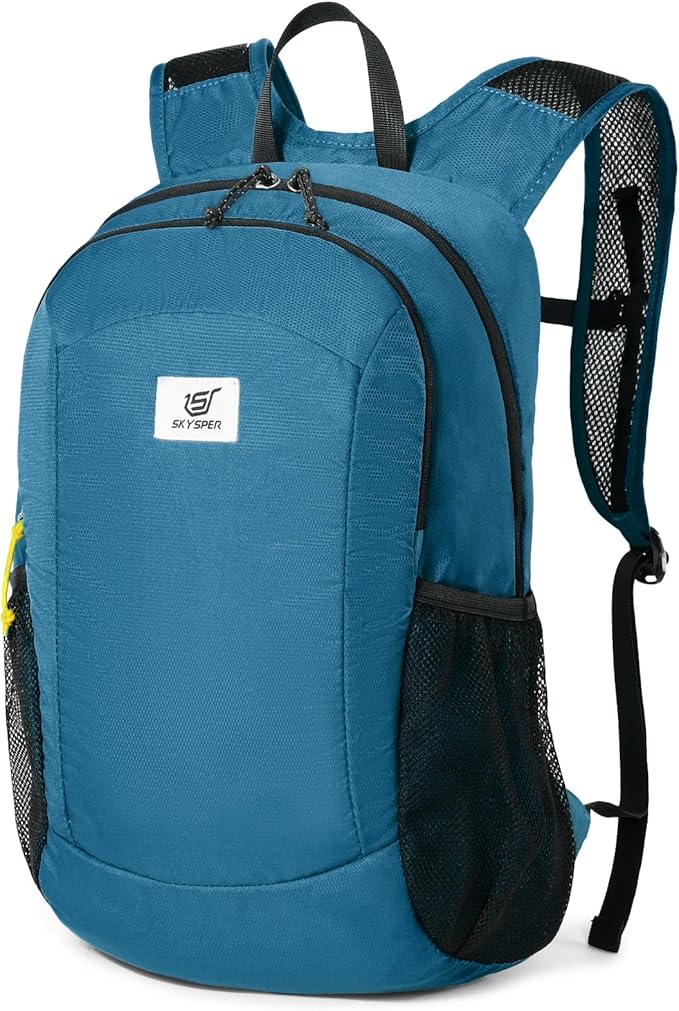 SKYSPER Hiking Backpack Ultralight Packable RFID Travel Daypack Small Nylon Stuff Pack 16L Outdoor Bag for Women Men