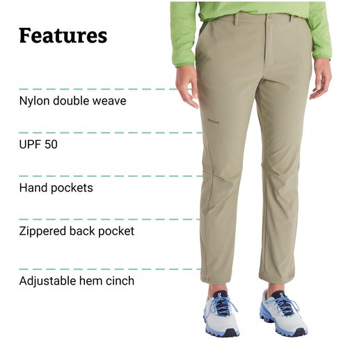MARMOT Women's Scree Pant, Vetiver, 6