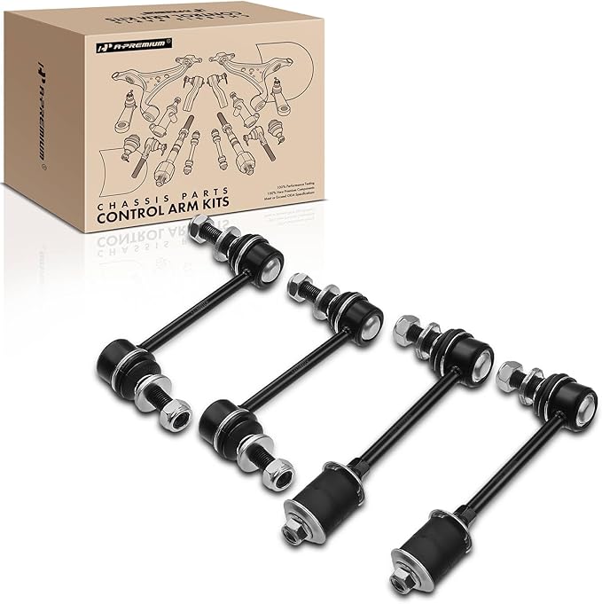 A-Premium Set of 4, Front & Rear Sway Bar Links Kit Stabilizer Bar Links Compatible with Toyota Sequoia 2001 2002 2003 200...