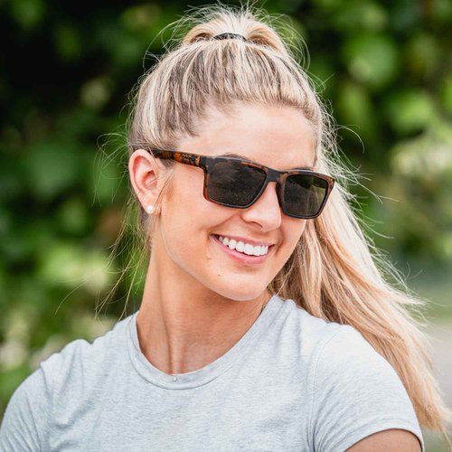 Magpul Rider Polarized Sunglasses Men's Premium Casual Sports Eyewear, Light Tortoise Frame, Polarized Gray-Green Lens