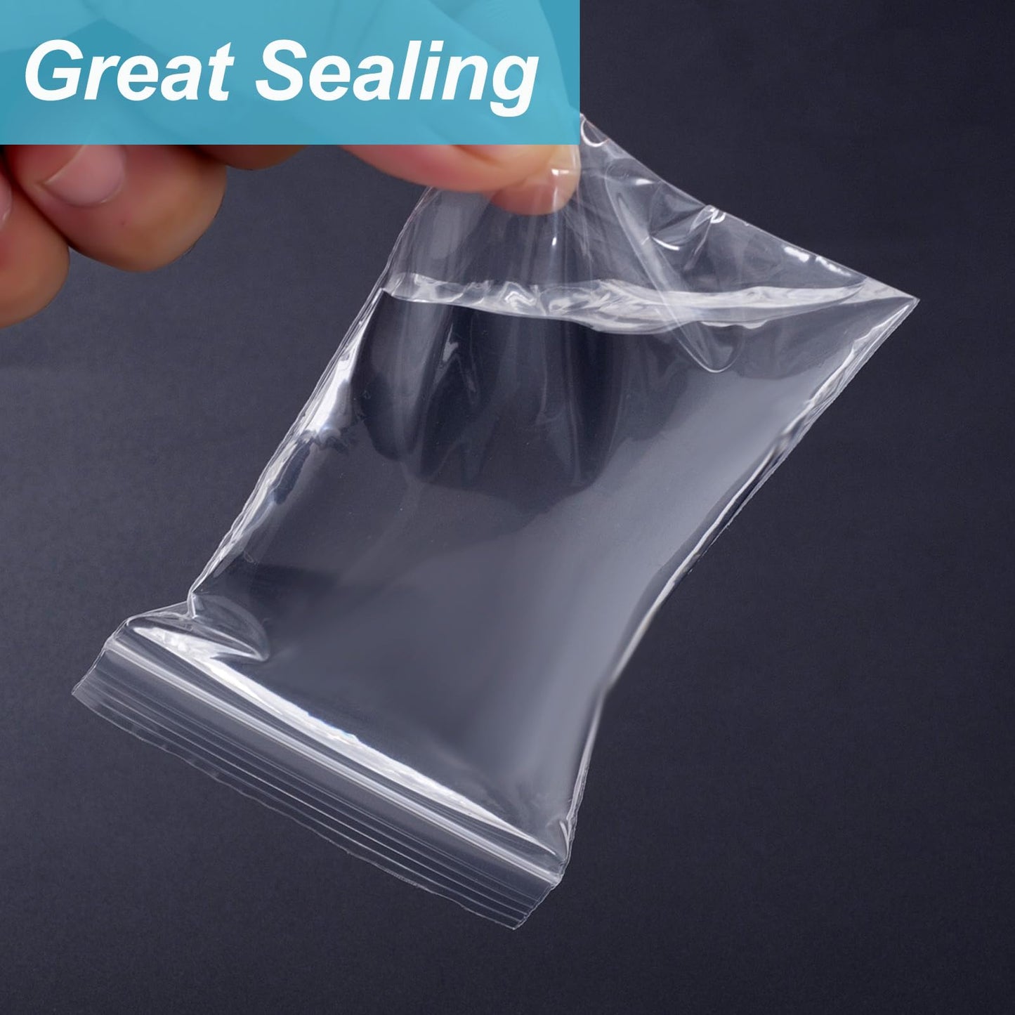 4 x 6 Inch 200Pcs Small Plastic Bags, 2 Mil Small Zip Bag, Transparent Jewelry Bags Reclosable, Clear Mini Baggies, Resealable Lock Poly Bag for Pill, Beads, Screws, Packaging