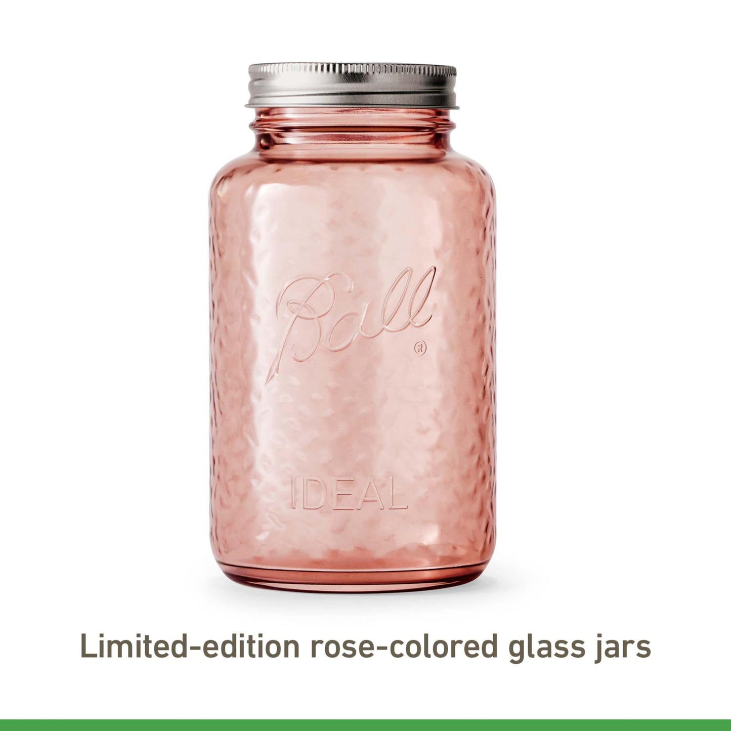 Ball Jar Rose Vintage Regular Mouth Quart Canning Jars, 4-Pack, 4 Pack
