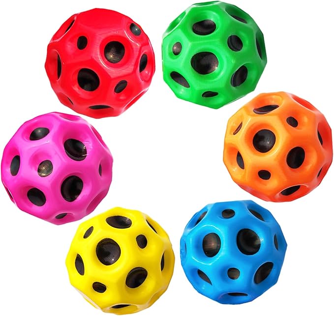 YVBBHE Large Bouncy Ball, Colorful Big Super Bounce Toy,Extreme High Bouncing Balls for Kids,Fun Kids Lightweight Foam Jum...