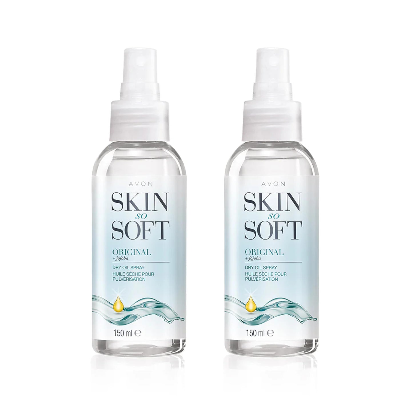 AVON Skin So Soft Original Dry Oil Spray 5 fl.oz (Two Pack)