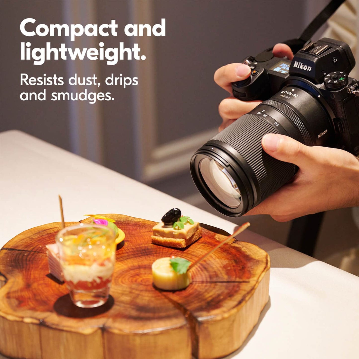 Nikon NIKKOR Z 28-75mm f/2.8 | Large aperture mid-range zoom lens for Z series mirrorless cameras | Nikon USA Model