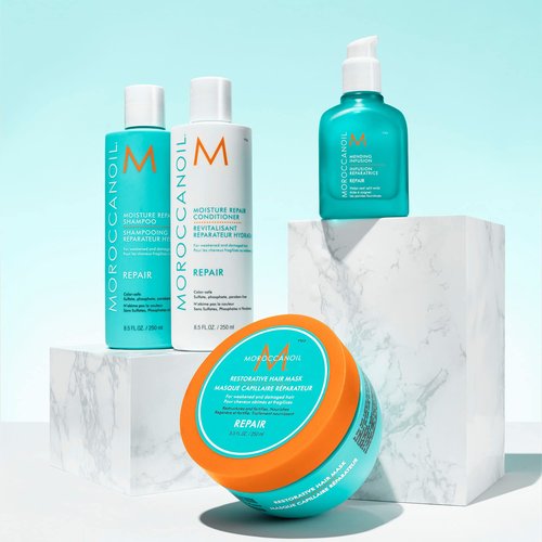 Moroccanoil Moisture Repair Shampoo and Conditioner Bundle, 8.5 Fl. Oz.