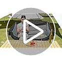 Double Camping Chair Loveseat - 2 Person Oversized Camping Couch for Adults Padded Heavy Duty Outdoor Lawn Beach Portable ...
