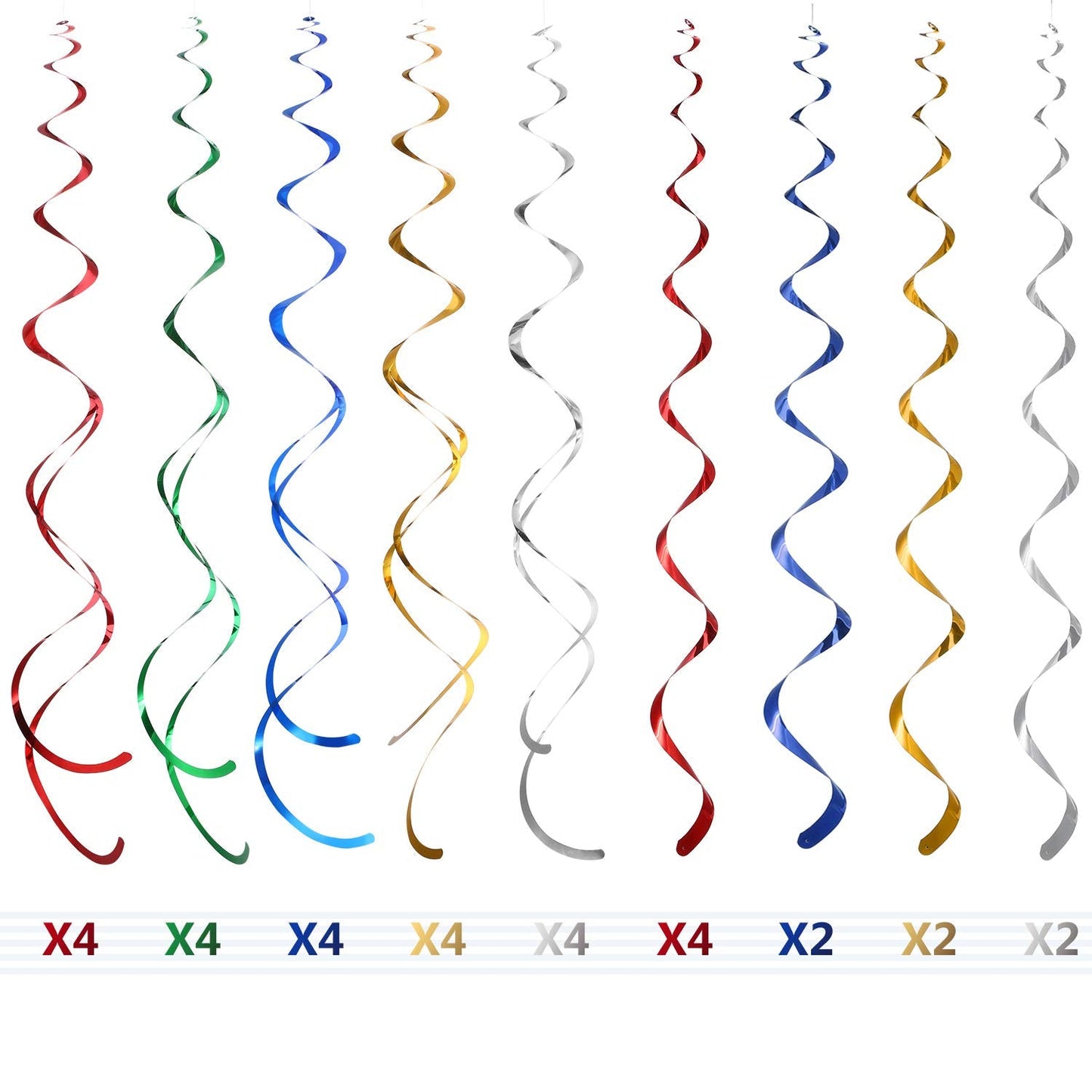 Western Party Decorations Pack Hanging Swirls Foil Swirls Party Ceiling Decorations Western Cowboy Theme Party Barnyard Theme Birthday Baby Shower Decor Event Supplies 30Ct