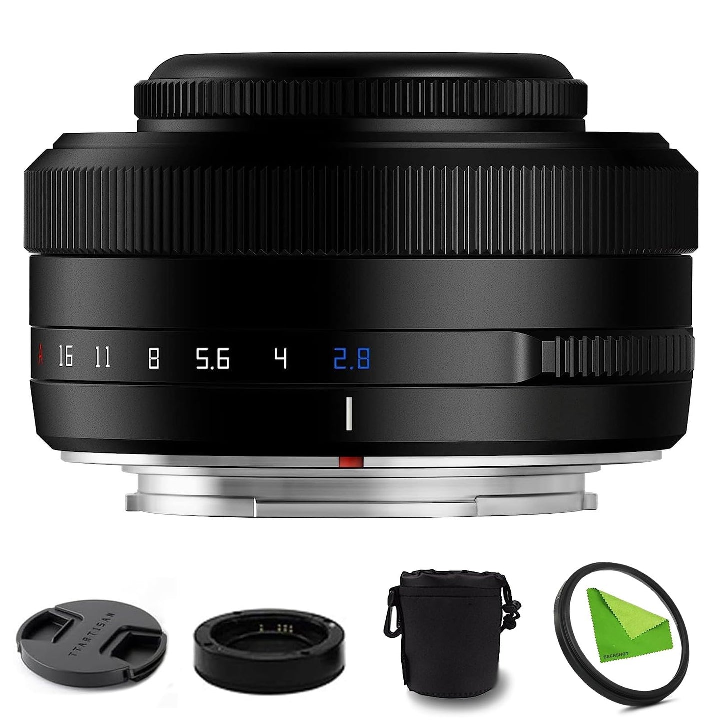 TTArtisan AF 27mm F2.8 f/2.8 XF-Mount APS-C Auto Focus STM Lens for Fujifilm Fuji X-Mount Cameras X-T10 X-T2 X-T20 X-T30 X-T3 X-T4 X-T5 X-T100 X-T200 X-T30 X-PR01 X-PR02 X-PR03 X-E4 -Black