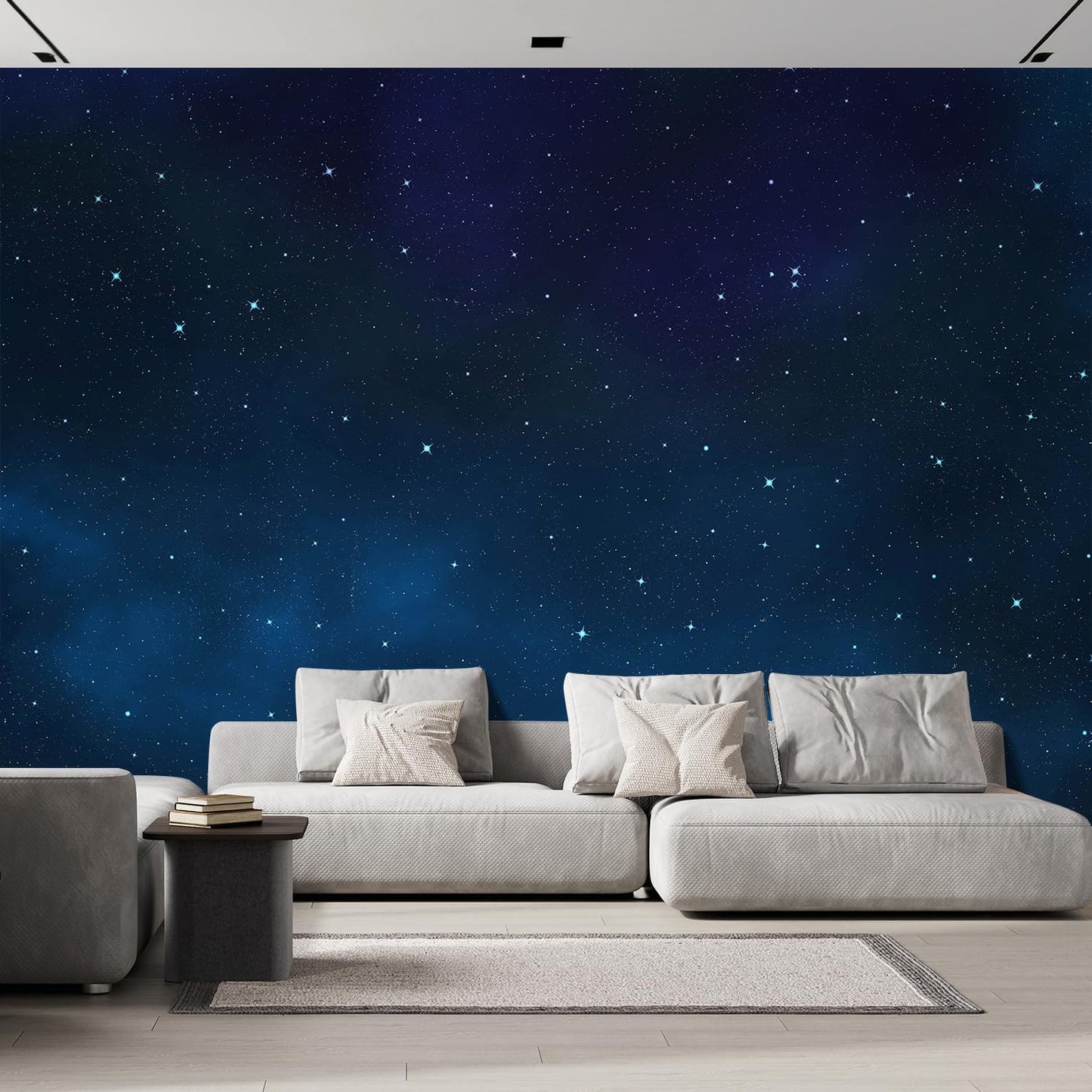 wall26 Large Wall Mural Beautiful Scenery of The Starry Night Self-Adhesive Vinyl Wallpaper Removable Wall Sticker - 120x192 inches