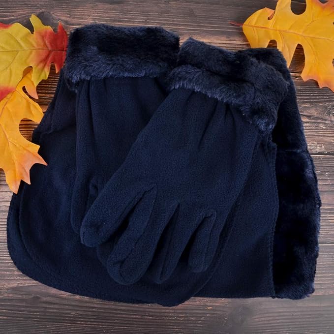 boxed-gifts Women's Warm Fleece Winter - Women's Hat and Glove Set + Hats Gloves Scarves for Women