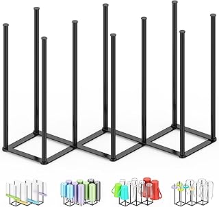 LAEMYFYRE Collapsible Bottle Drying Rack, Foldable Baby Bottle Drying Rack, Portable Drainer Stand Holder for Water Bottle...