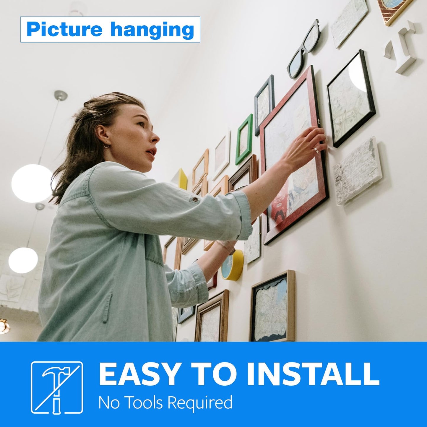 Hasaky Double Sided Tape 1in x 16.5ft, Mounting Tape Heavy Duty, Removeable PE Foam Tape Strips, Strong Adhesive Tape Waterproof Free Damage for Paint Wall Picture Hanging Poster