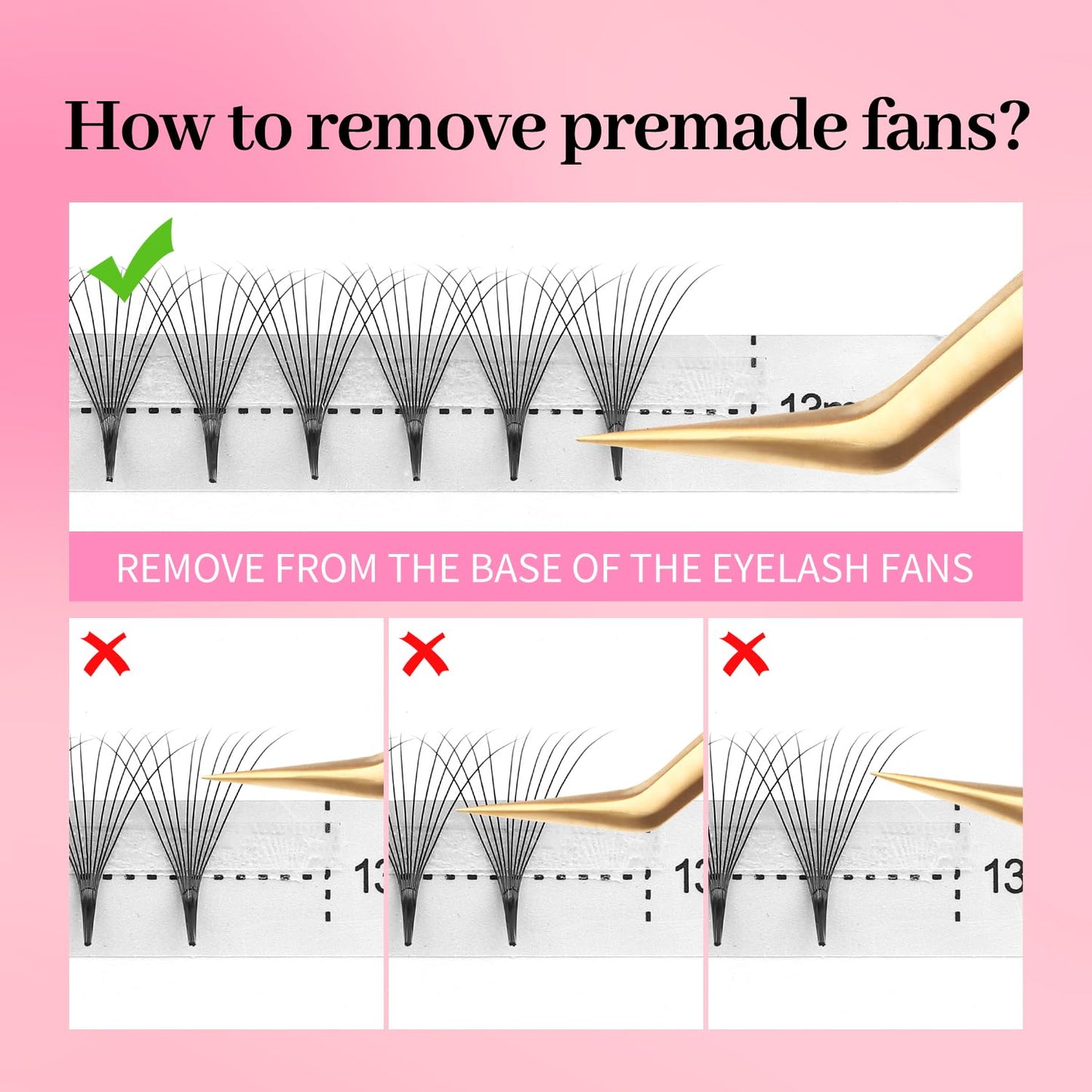 Premade Fans Eyelash Extensions 5D Volume Lash Extensions 0.07 Thickness Eyelash Extension D Curl Premade Lash Fans Mix 9-16mm Fluffy Soft Handmade Lash Fan Eyelashes(5D-0.07-D,9-16mm)